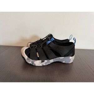Happy Nocnoc Closed Toe  Sandals‎ boys 6 Black Camo Bungee Straps outdoor hiking